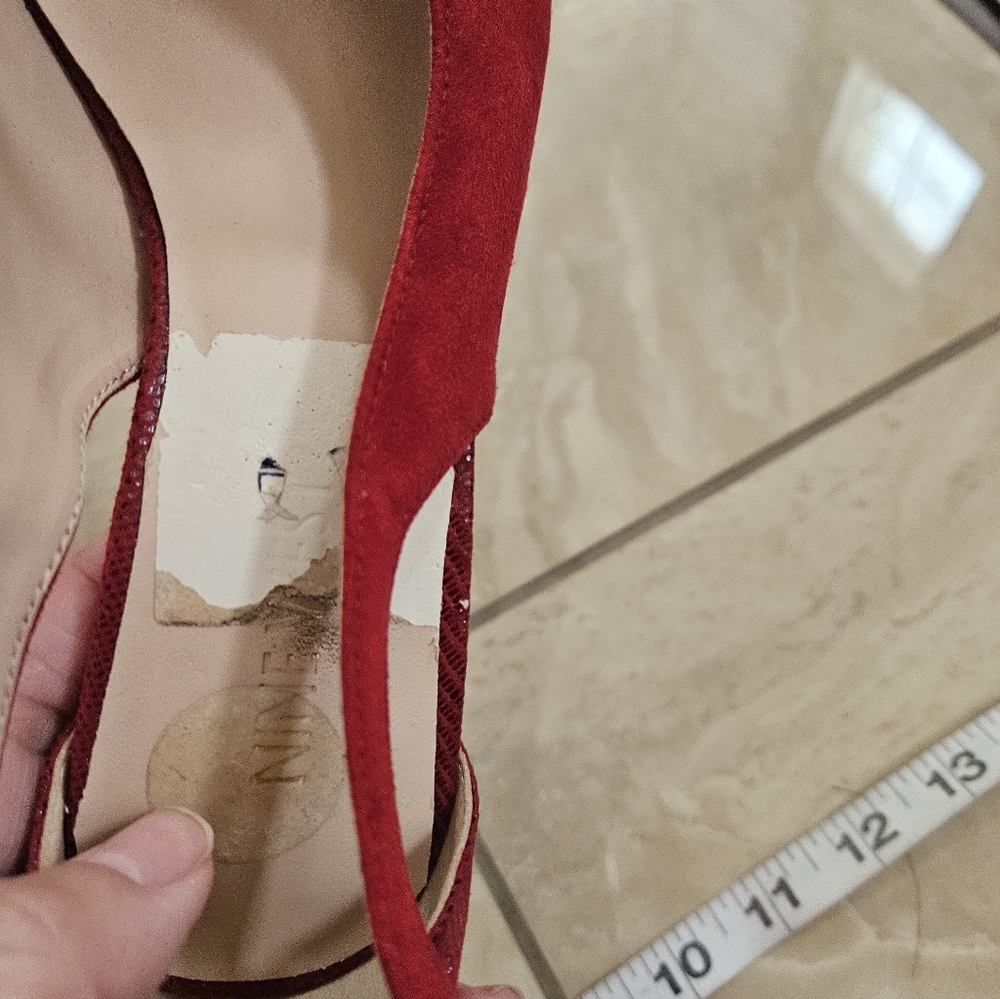Nine West Red Heels Size 5.5 - Picture 4 of 13